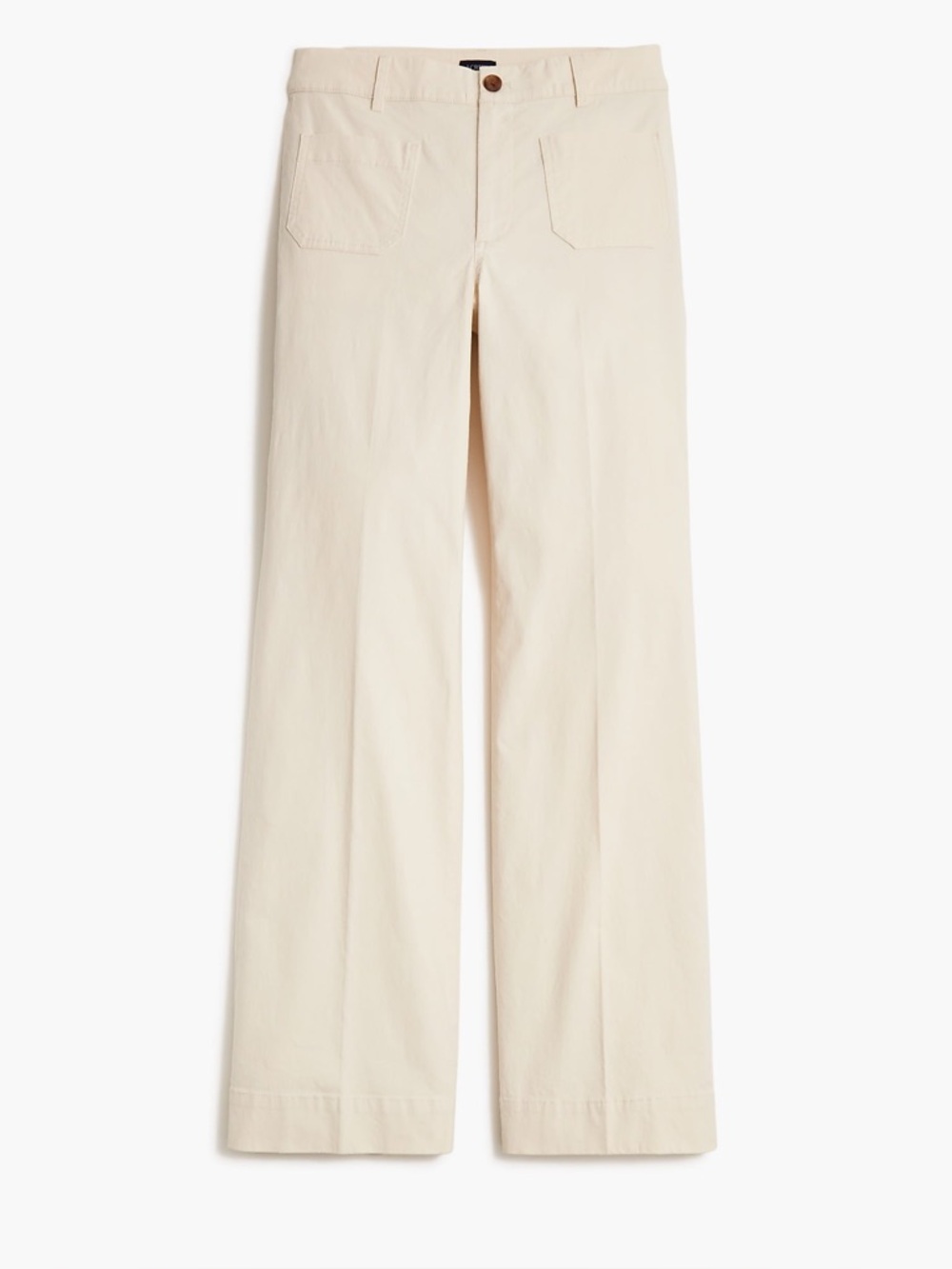 NWT J. Crew Brand new with tags Cream Wide-Leg pants